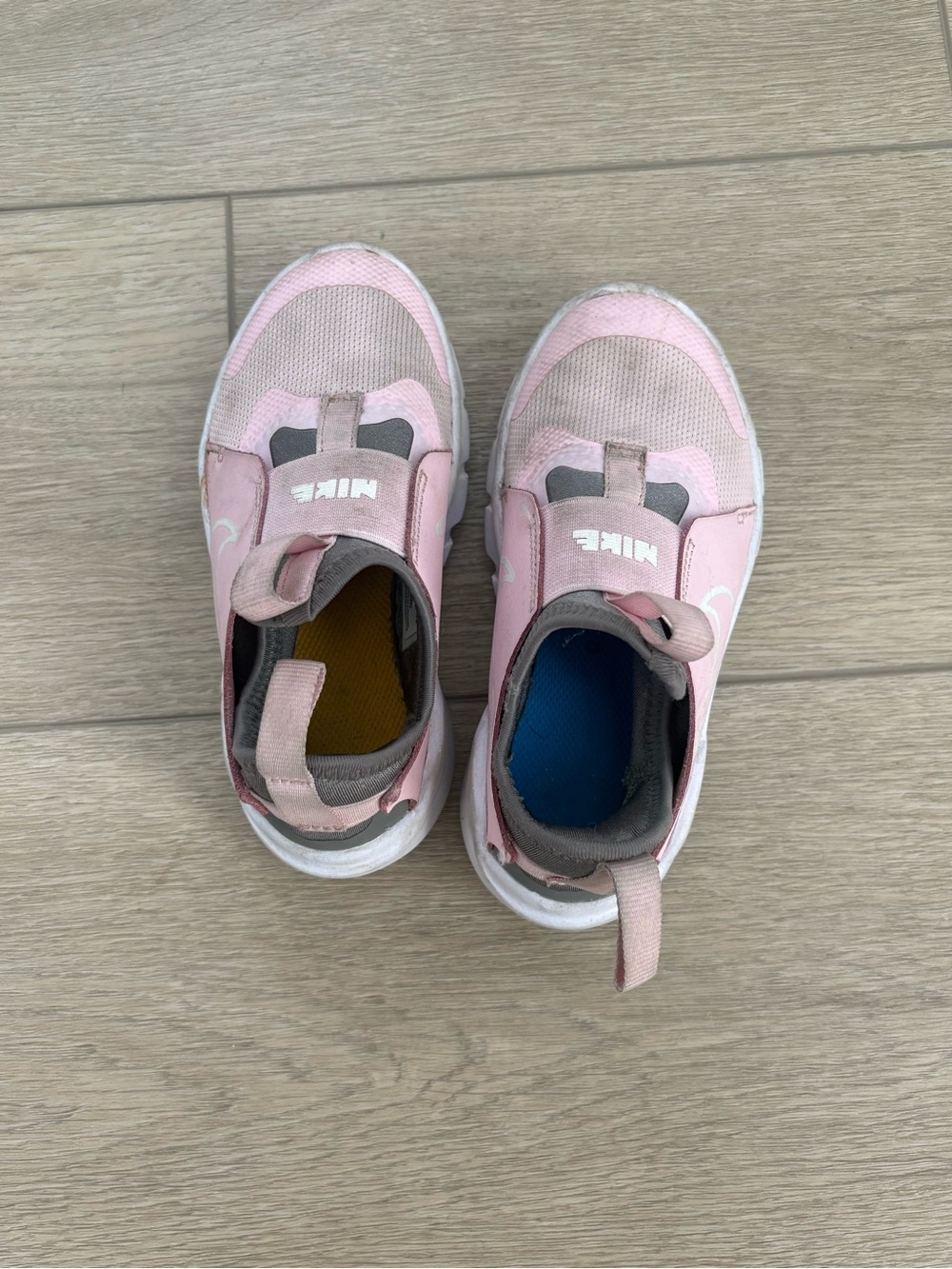 Nike Girls Pink & Light Gray Slip-On Athletic Sneakers - Picture 7 of 7